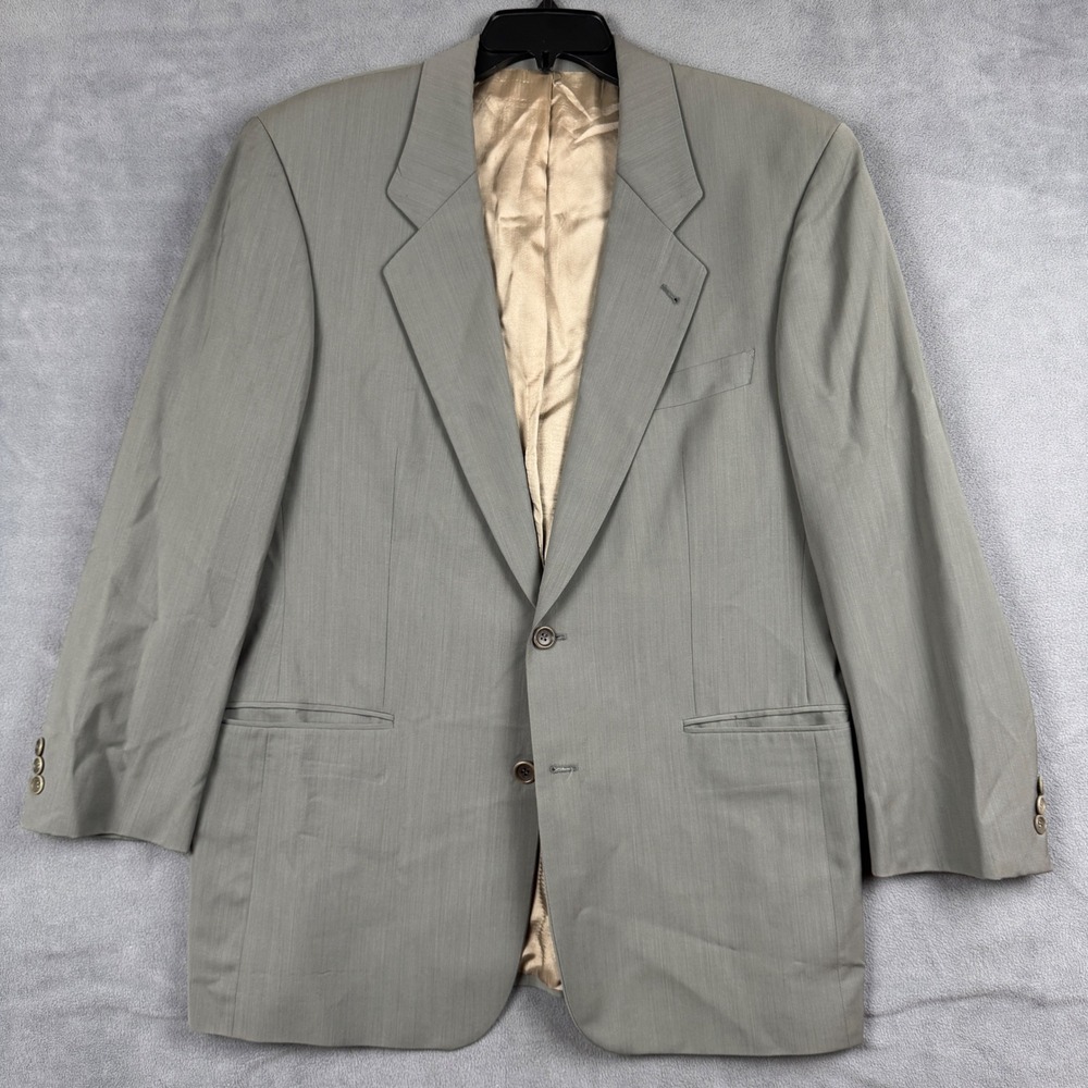 Hugo Boss Corleone Catania Sage Green Wool Blend 2 Button Blazer Sport Coat 38R